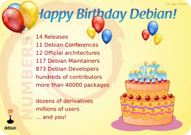Felicitats Debian!