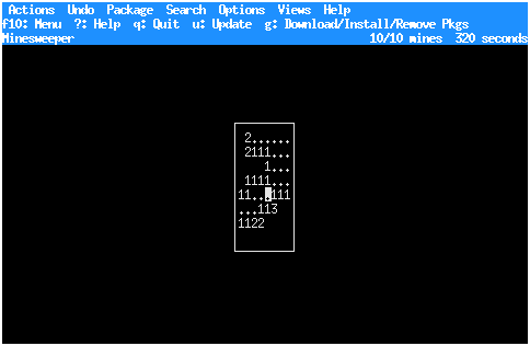 [schermata di Minesweeper n.2]