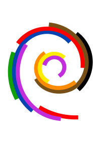 Debians mångfaldslogotyp