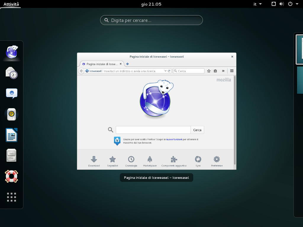 Il desktop GNOME